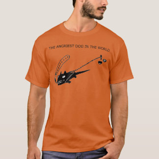 Wütender Hund steif knurrender Geek Nerd Lustiges T-Shirt
