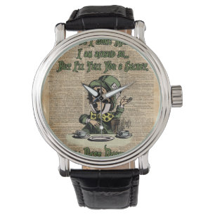 Wütender Hutmacher, Alice im Wunderland, zitieren Armbanduhr