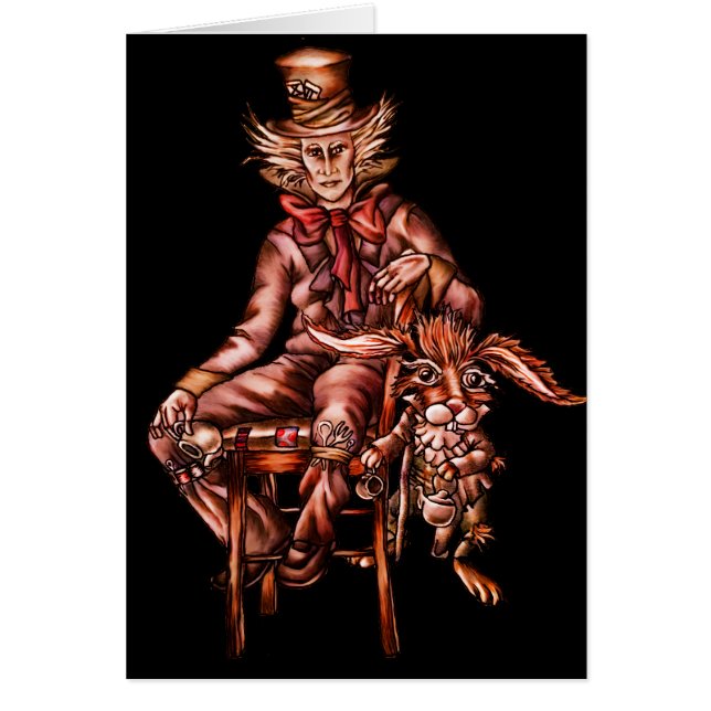 Wütender Hutmacher mit März-Hasen (Vorne)