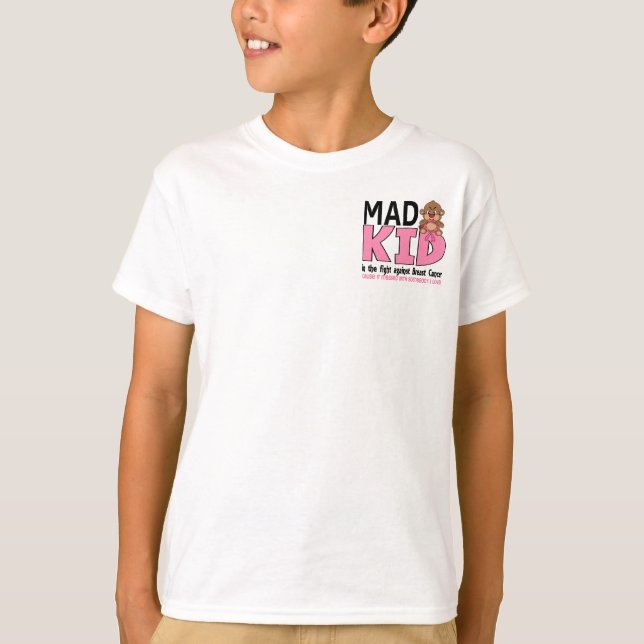 Wütender Kinderbrustkrebs T-Shirt (Vorderseite)