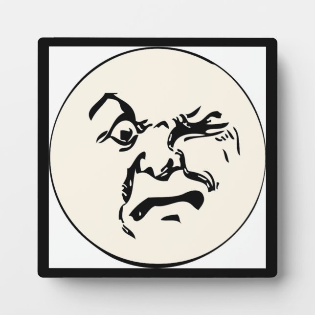 WÜTENDER MOND FOTOPLATTE (Vorderseite)