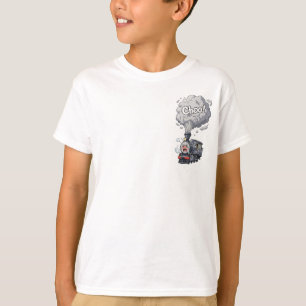 Wütender mürrischer Dampflok Choo Choo Kinder T-Shirt