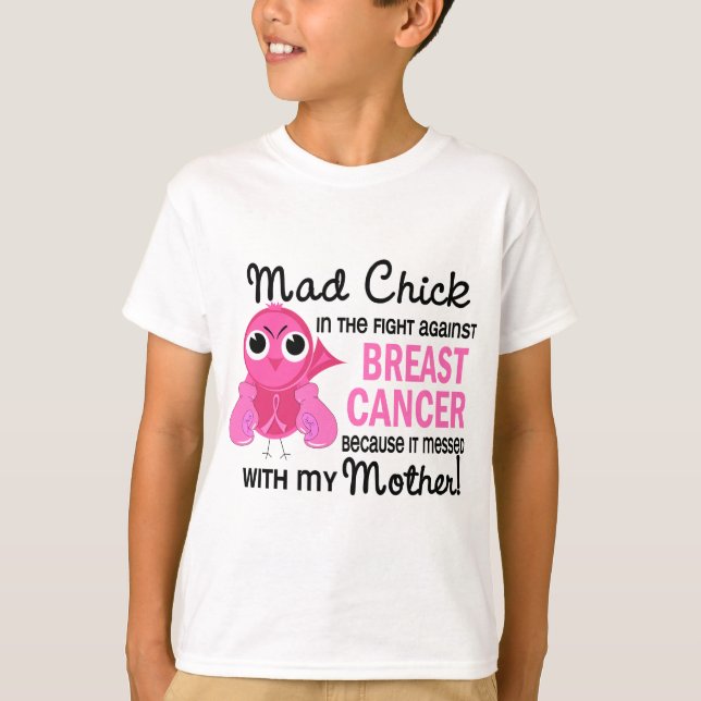 Wütender Mutter-Brustkrebs des Küken-2 T-Shirt (Vorderseite)