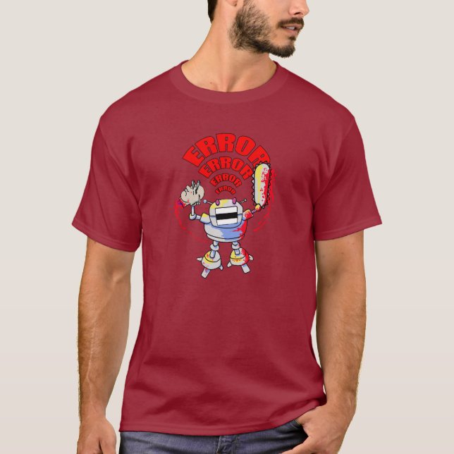 Wütender Roboter T-Shirt (Vorderseite)