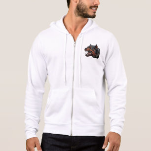 Wütender Rottweiler Stachelhalsband Zornige Hunde  Hoodie