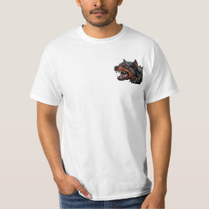 Wütender Rottweiler Stachelhalsband Zornige Hunde T-Shirt