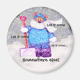 Wütender Schnee-Bär. Magnet