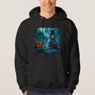 Wütender Schneemann Halloween Kapuzenpullover mit Hoodie