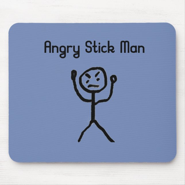 Wütender Stockmann Mousepad (Vorne)