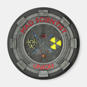 Wütender Wissenschaftler-Gewerkschafts-Magnet Magnet
