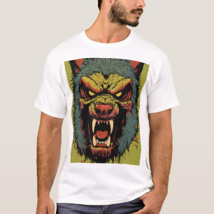 Wütender Wolf Wut. T-Shirt