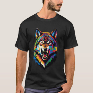 Wütender Wolfskopf T-Shirt