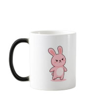 Wütendes Bunny Minimal Kawaii Stil
