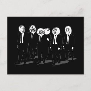 wütendes Comic Postkarte