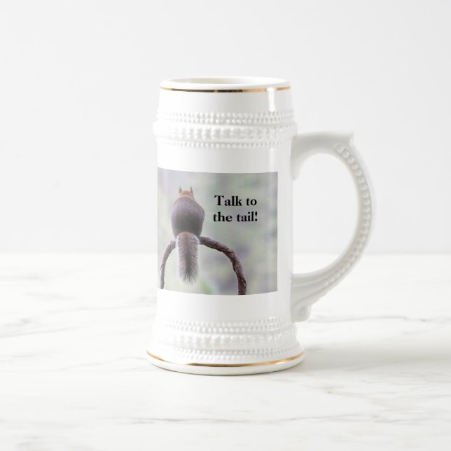 Wütendes Eichhörnchen Bierglas (Rechts)