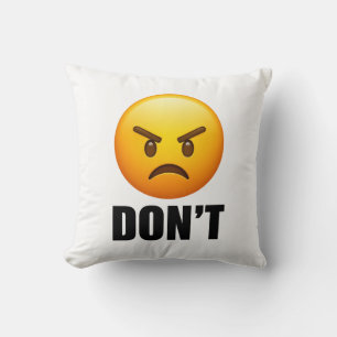 Wütendes Emoji Don't Kissen
