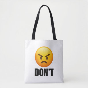 Wütendes Emoji DON'T-Tragetasche