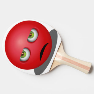 Wütendes Emoji - Lustiges Gesicht Tischtennis Schläger