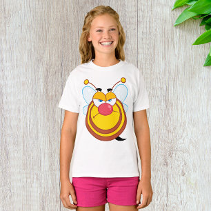 Wütendes Honigbienen-Mädchen T-Shirt