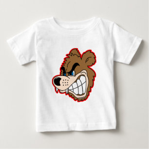 wütendes knurrendes Bärengesicht Baby T-shirt