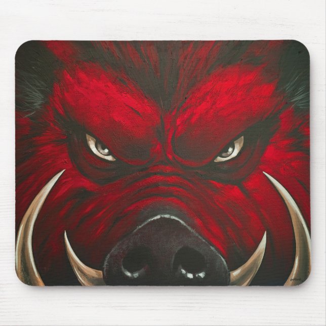 Wütendes Schwein Mousepad (Vorne)