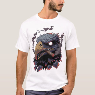 Wütendes Steinadler-Maskottchen-T-Shirt T-Shirt