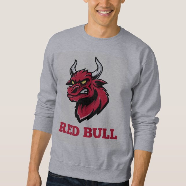 Wütendes Stierkopf Sweatshirt (Vorderseite)