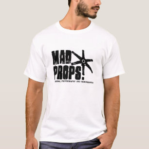 Wütendes Stütze-Logo-T - Shirt-Weiß T-Shirt