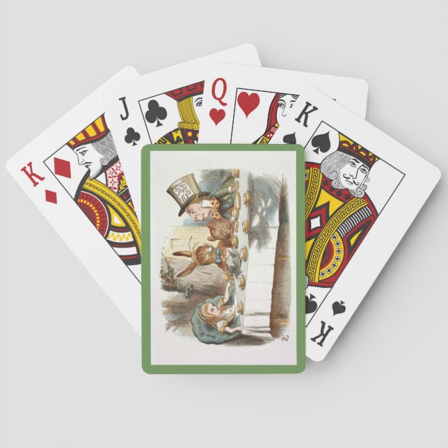 Wütendes Tee-Party Spielkarten (Rückseite)