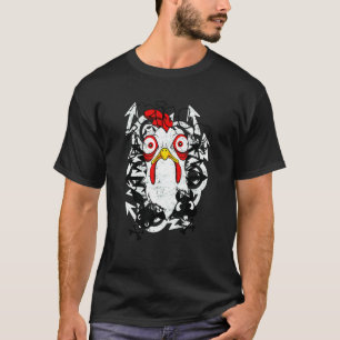 Wütendes verrücktes Huhn T-Shirt