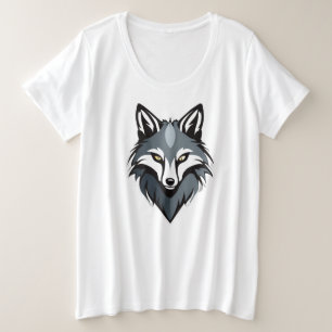 Wütendes Wolf-Gesicht Tee – Bold & Stylish von Wil