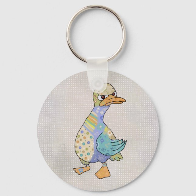 wütente Ente Schlüsselanhänger (Vorderseite)