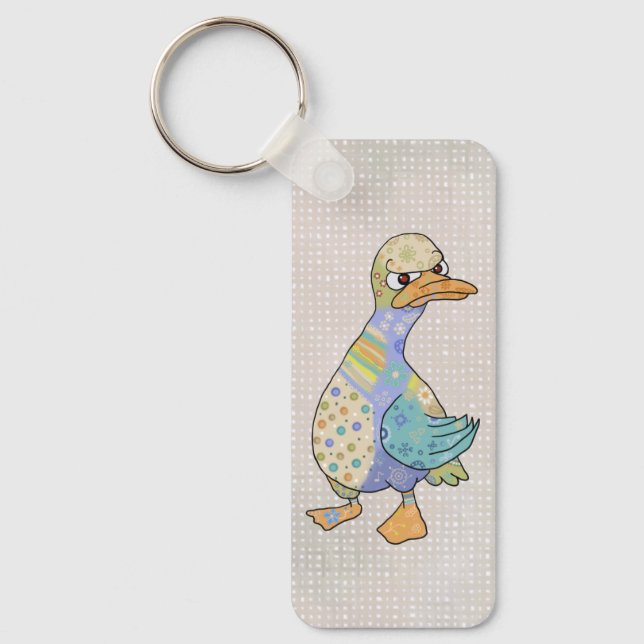 wütente Ente Schlüsselanhänger (Vorderseite)