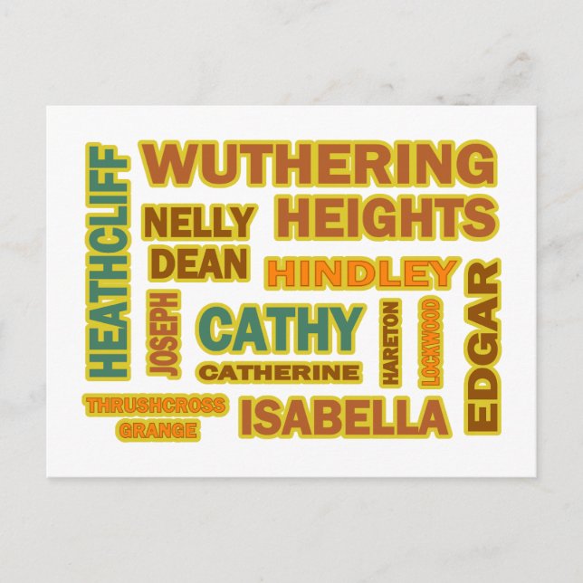 Wuthering Heights Characters Postkarte (Vorderseite)