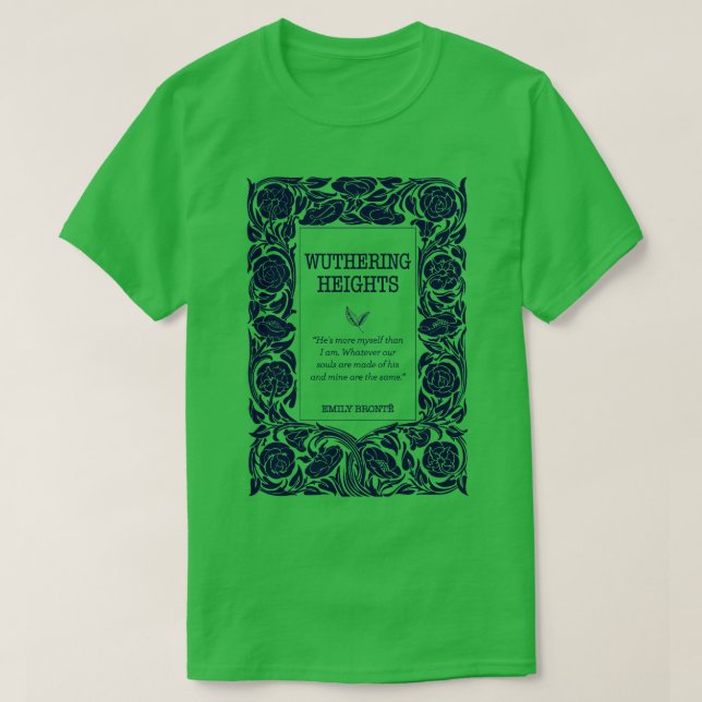 Wuthering Heights Heathcliff Buchhandlung Bronte S T-Shirt (Design vorne)