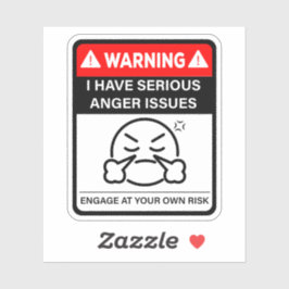 Wutprobleme Aufkleber