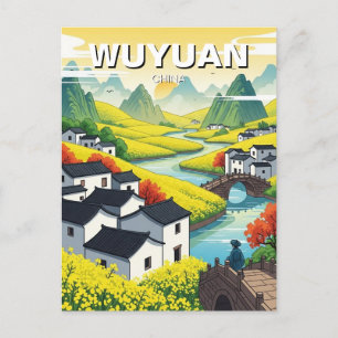 Wuyuan Jiangxi China Travel Postkarte