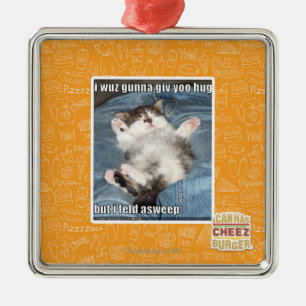 Wuz I gunna giv yoo Umarmung Ornament Aus Metall