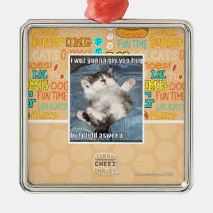 Wuz I gunna giv yoo Umarmung Silbernes Ornament