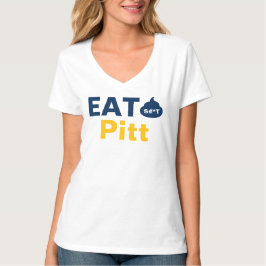 WV Damen V-Ausschnitt Oberteil Iss es Pitt  T-Shirt