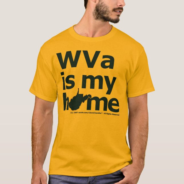 WVa ist mein Zuhause T-Shirt (Vorderseite)