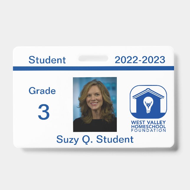WVHF Student ID Abzeichen Ausweis (Vorderseite)