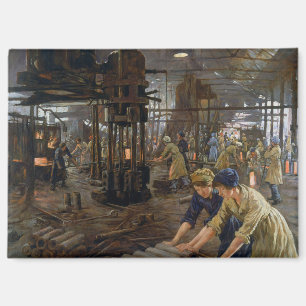 WW1 1918 Frauen bei der Arbeit in einer Munitionsf Magnet