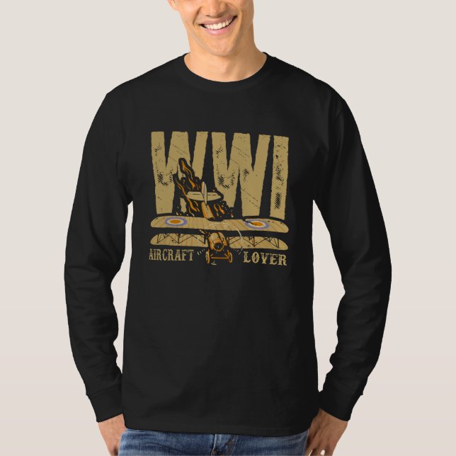 WW1 Aircraft Lover  T-Shirt (Vorderseite)