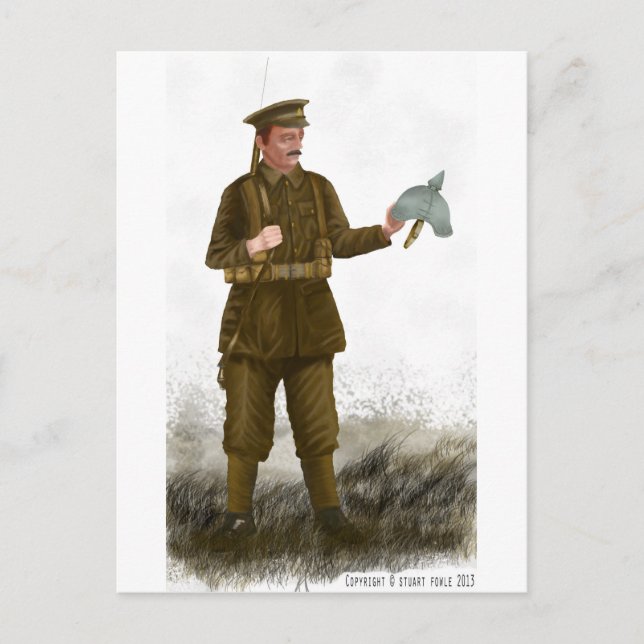 WW1 Britische Postkarte "Tommy" (Vorderseite)