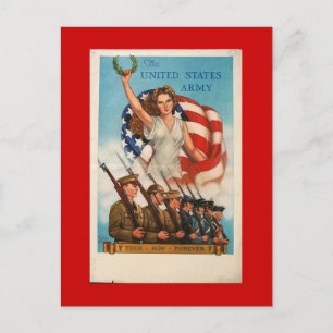 WW1 Collectors Card 1917 US PROPAGANDA Postkarte