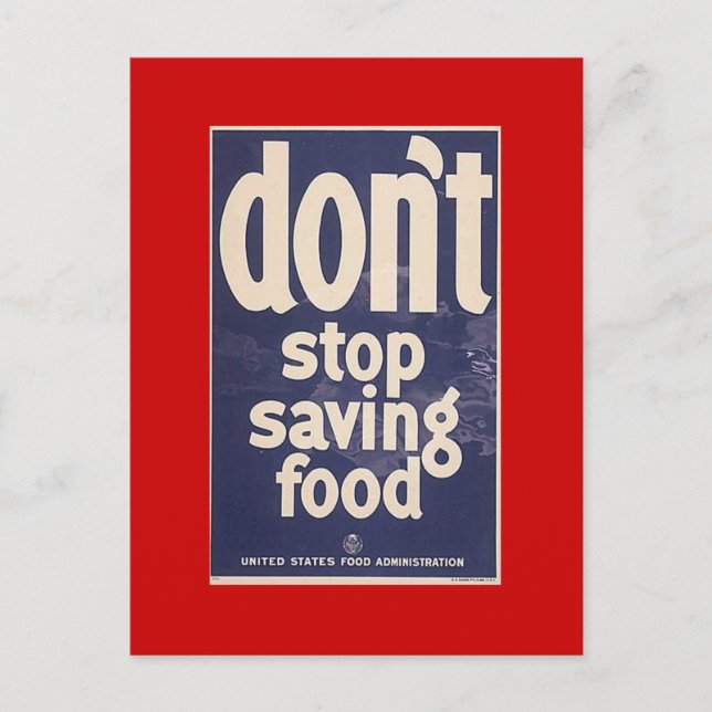 WW1 Collectors Card 1917 US PROPAGANDA Postkarte (Vorderseite)