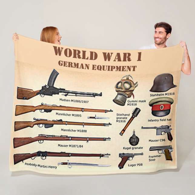 WW1 DEUTSCHE AUSRÜSTUNG FLEECEDECKE (Beispiel)