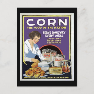 WW1 Food Administration Poster Postkarte