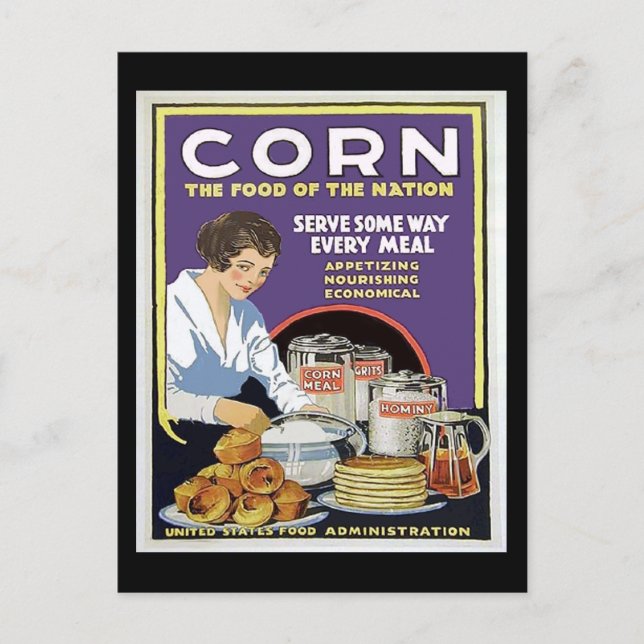 WW1 Food Administration Poster Postkarte (Vorderseite)